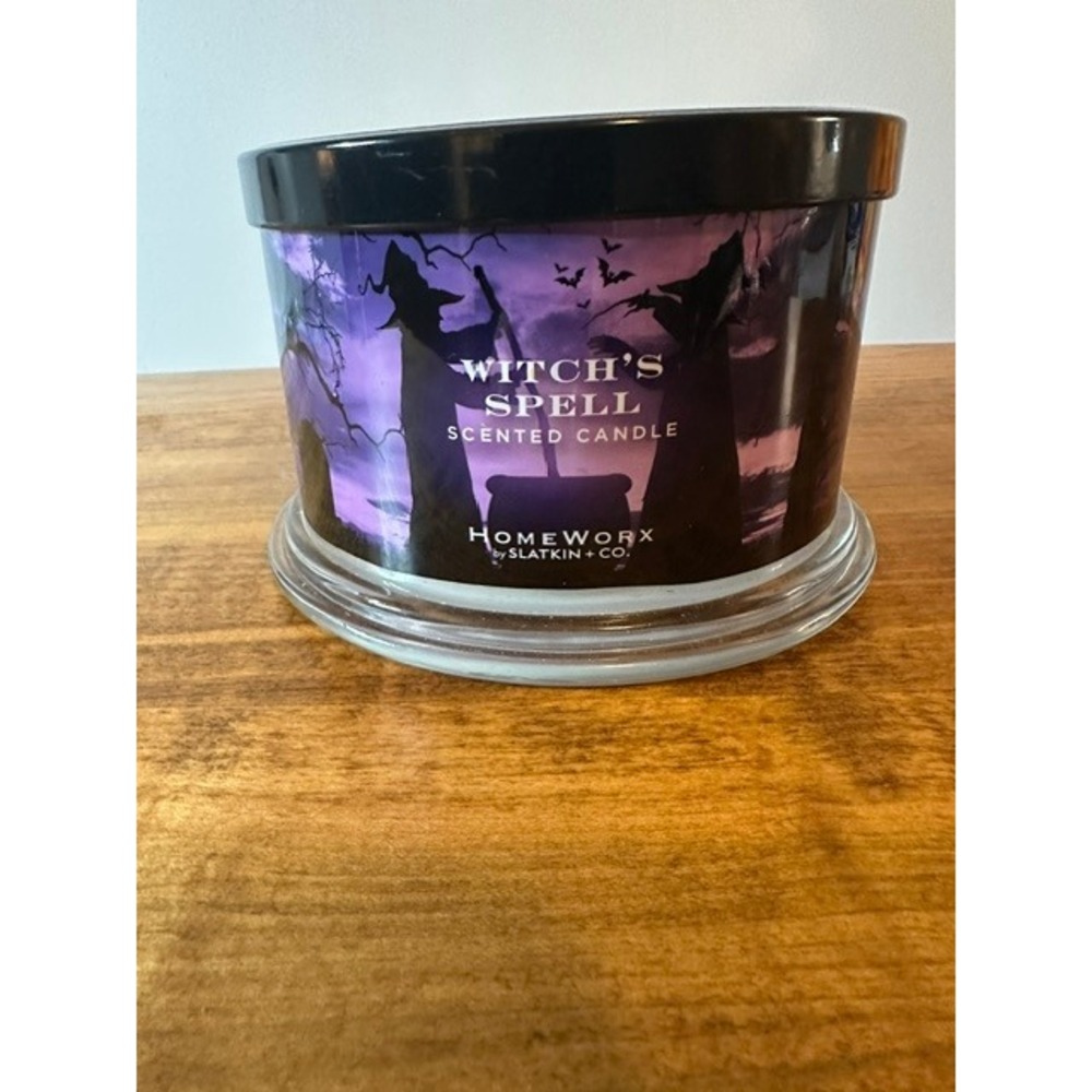 Homeworx Slatkin & Co Witch's Spell 4-Wick Scented Candle 18oz Halloween Decor